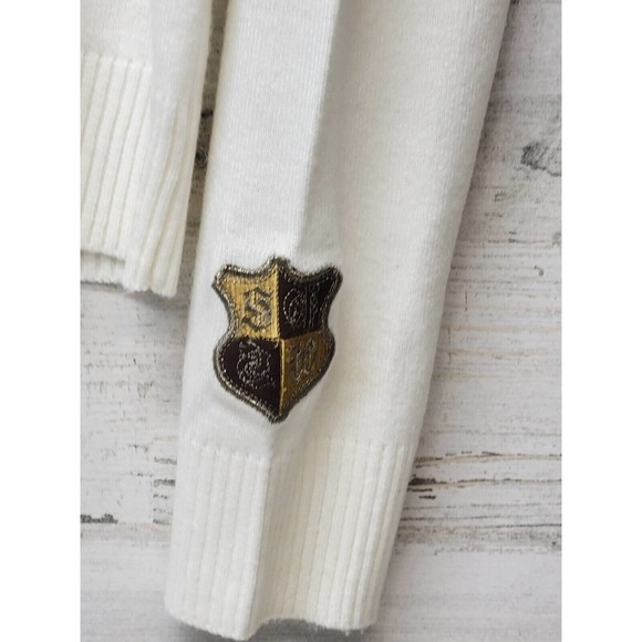 Southpole Sweater Women Extra Large Cream Y2K Style Retro - Picture 3 of 11